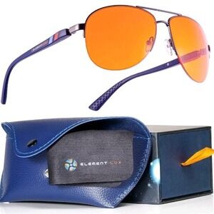 Element Lux Blue Light Blocking Glasses Amber Lenses, Dark Amber